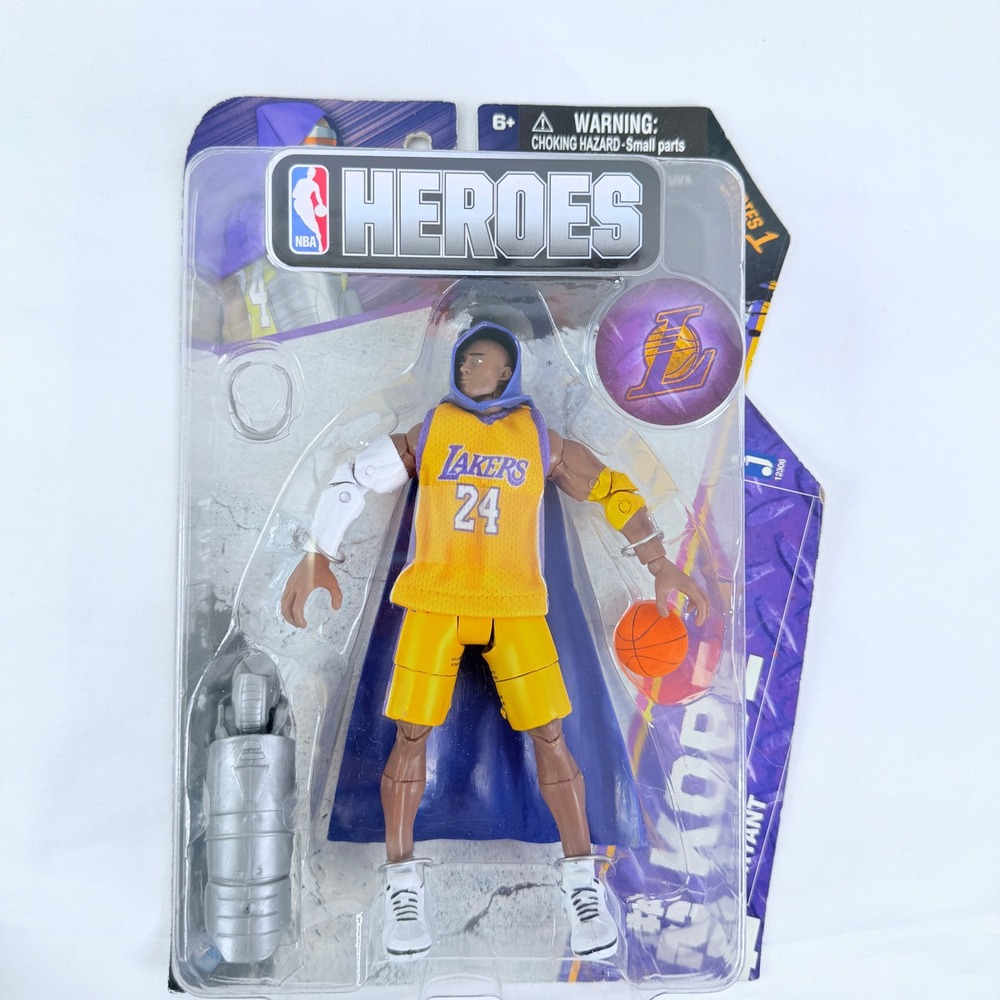 NBA Heroes Kobe Bryant Jazwares‎ Action Figure Los Angeles Lakers 24 New 12306